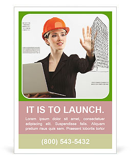 Woman Architect Ad Template