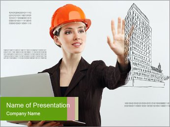 Woman Architect PowerPoint Template