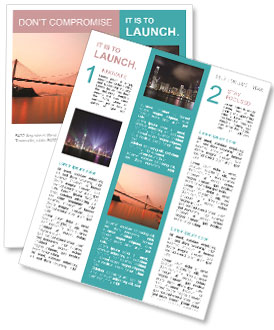 Experience The Beauty Of Hong Kong At Night With A Stunning View Of Ting Kau Bridge Newsletter Template