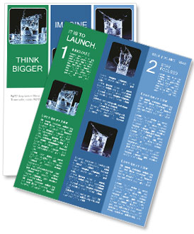 Black Background Water Splash Close-Up Shot Newsletter Template