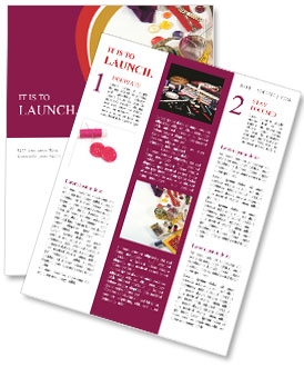 Using Sewing Tools As A Creative Background Newsletter Template