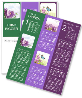 Lilac Spring Flowers Newsletter Template