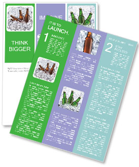 Chilled Beer Bottles On Ice: The Perfect Way To Enjoy A Cold Brew! Newsletter Template