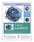 Exploring The Global Travel Metaphor Of International Air Transportation Flyer Template