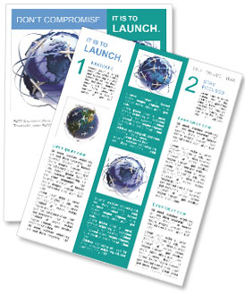 Exploring The Global Metaphor Of International Air Travel Newsletter Template