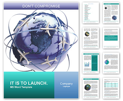 Exploring The Global Metaphor Of International Air Travel Word Template