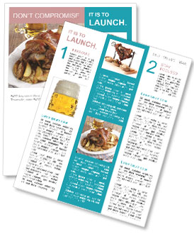 Roasted Pork Knuckle With Vegetables And Beer - Eisbein Recipe Newsletter Template