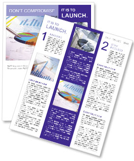 Creating A Collage Of Important Documents, Charts, And Diagrams For Easy Access Newsletter Template