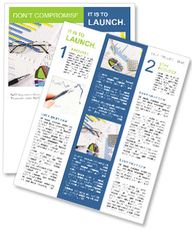 Homme d'affaires prospère sur le lieu de travail présentant les ventes de titres au moyen de tableaux et de graphiques Newsletter