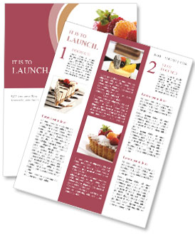 Blueberry Fruitcake Dessert: A Delicious Sweet Treat Newsletter Template
