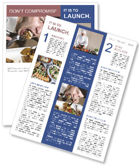 A Famished Gentleman Wearing A Hat Newsletter Template