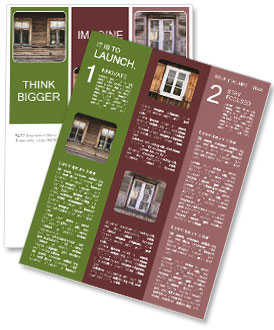 Old Wooden Cottage Countryside Windows Newsletter Template