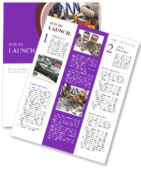 A Wide Range Of Automotive Spare Parts Available Newsletter Template