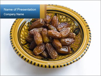 Tunis Ripped Dates PowerPoint Template