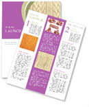 Macro Photograph Of Knitted Textile Material Newsletter Template