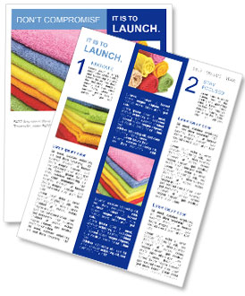 Pile of Colorful Pilows Newsletter Template