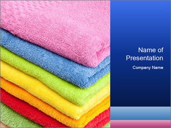 Pile of Colorful Pilows PowerPoint Template