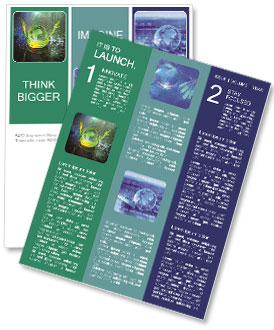 3D Planet with Green Cabel Newsletter Template