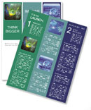 3D Planet with Green Cabel Newsletter Template