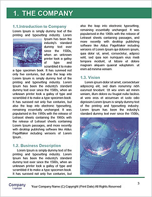 3D Planet with Green Cabel Word Template - Page 3