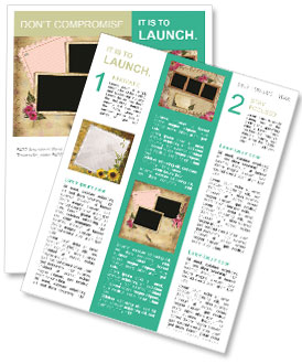 Vintage Photo Album Newsletter Template