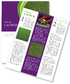 Top View Texture Of Artificial Grass Field For Design And Presentation Purposes Newsletter Template