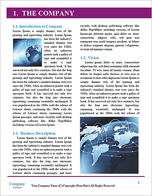 Global Business Connections Word Template - Page 3
