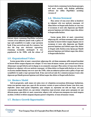 Global Business Connections Word Template - Page 4