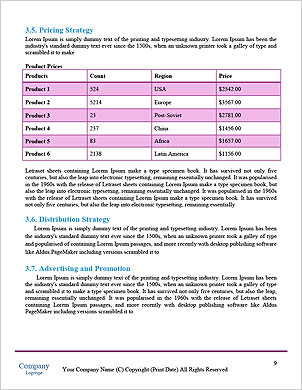 Global Business Connections Word Template - Page 9
