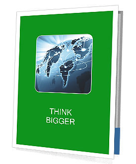 Internet Connection Around the World Presentation Folder