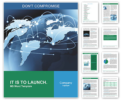 Worldwide Internet Connection Word Template