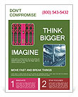 Utilize A Pink Steel Door To Enhance Your Interior Design Flyer Template