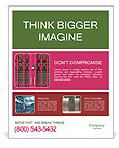 Utilize A Pink Steel Door To Enhance Your Interior Design Poster Template