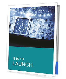 A Vibrant Fiber Optic Backdrop With Abundant Light Dots Presentation Folder