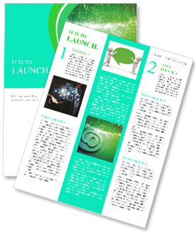 A Bright Fiber Optics Background With Abundant Light Spots Newsletter Template