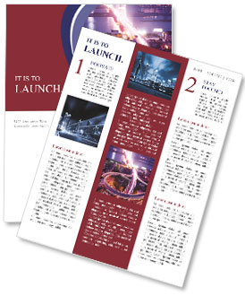 Shanghai China: Stunning Night View Of City And Bridge Newsletter Template