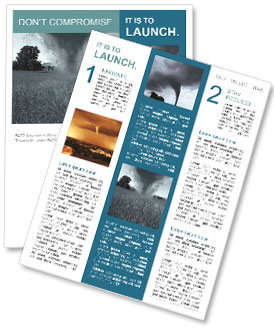 Impending Hurricane Threatens Cornfield Farm Newsletter Template
