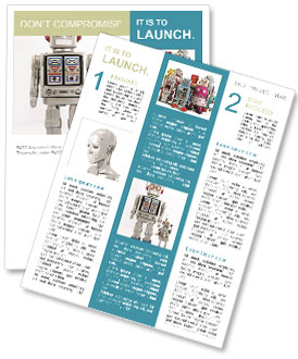 Vintage Robot Toy: A Blast From The Past! Newsletter Template