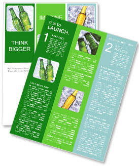 Cold Beer for Party Newsletter Template