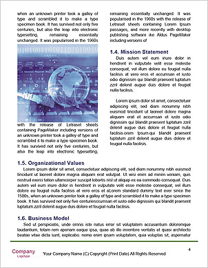Technology-Styled World Map With Fiber Optic Backdrop Word Template - Page 4