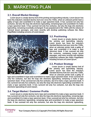 Technology-Styled World Map With Fiber Optic Backdrop Word Template - Page 8