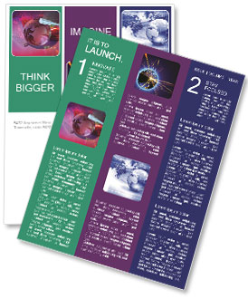 Technology Background With Fiber Optics Network Globe Newsletter Template