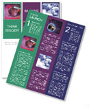 Technology Background With Fiber Optics Network Globe Newsletter Template