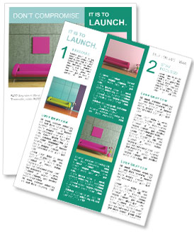 Bright Pink Sofa Newsletter Template
