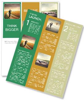 Country Businessman Utilizing Binoculars For Business Purposes Newsletter Template