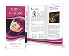 Creative Face-Art On A Young Woman For A Distinctive Look Brochure Template