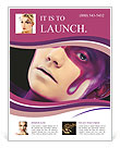 Creative Face-Art On A Young Woman For A Distinctive Look Flyer Template