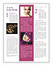 Creative Face-Art On A Young Woman For A Distinctive Look Newsletter Template