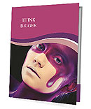 Creative Face-Art On A Young Woman For A Distinctive Look Presentation Folder