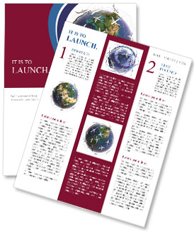 Exploring The Analogy Of Global Air Travel, Flying To All Corners Of The Earth, And Managing The Demands Of Air Traffic Control Newsletter Template